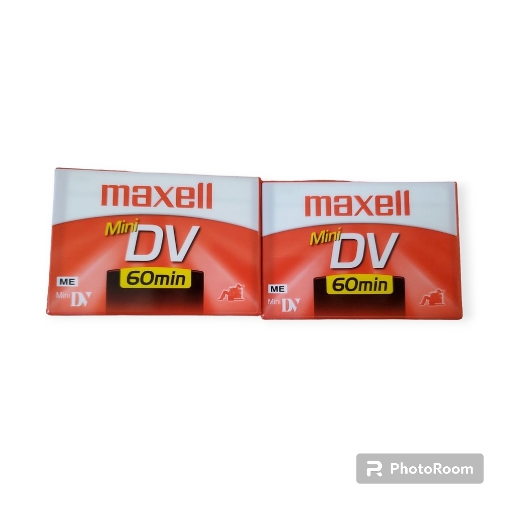 2 New, Maxell DV-60 Mini DV Cassette - 298010
